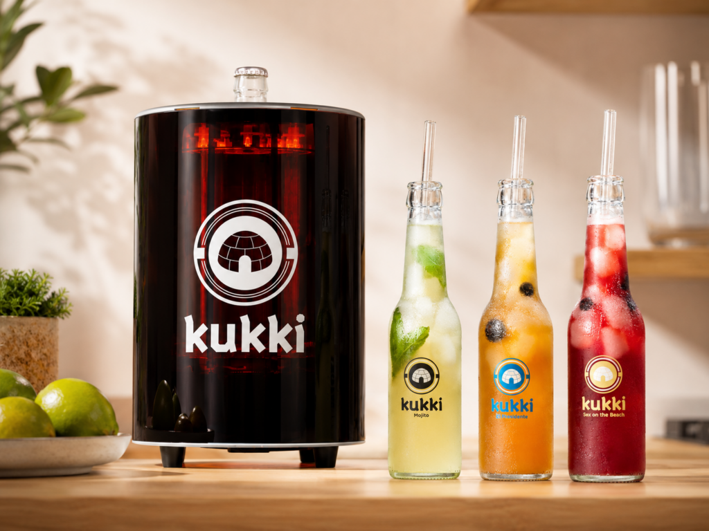 Kukki-Toaster mit servierfertigen Cocktails für Events